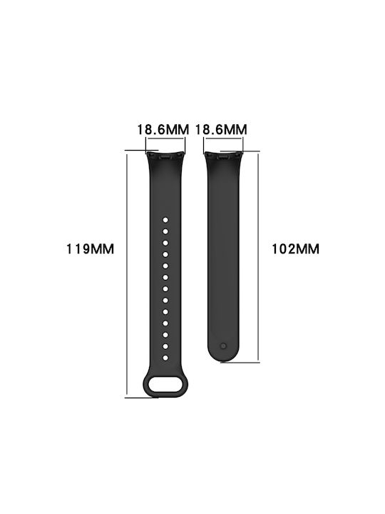 Techsuit Watchband W014 Strap Silicone with Pin Purple (Xiaomi Mi Band 8 / 8 NFC / 9 / 9 NFC)
