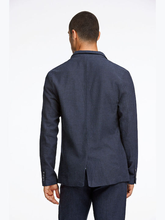 Sommer Herrenanzugsjacke Marineblau