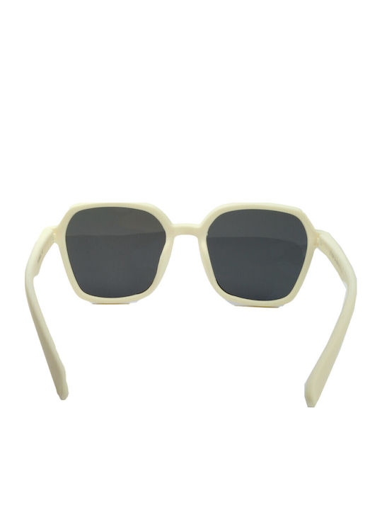 Marasil Τετράγωνα Παιδικά Γυαλιά Ηλίου με Polarized Φακό Μπεζ για 7-11 Ετών