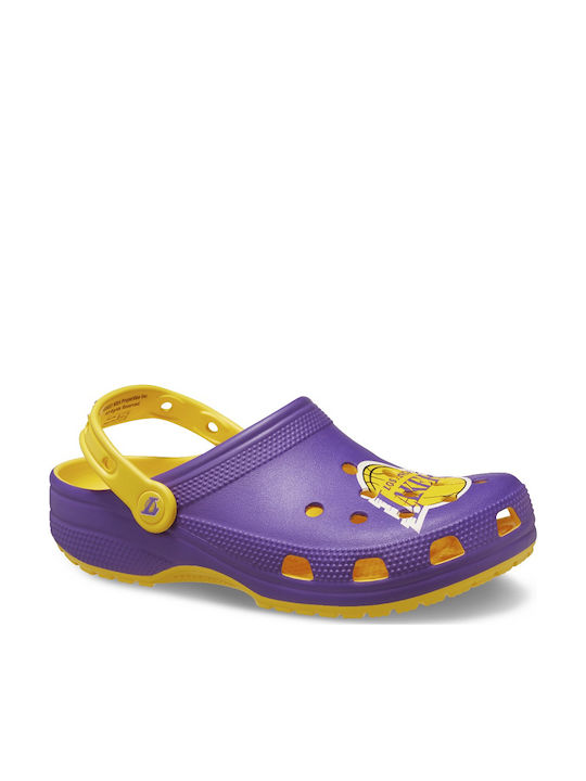 Crocs NBA Los Angeles Lakers Σαμπό Μωβ