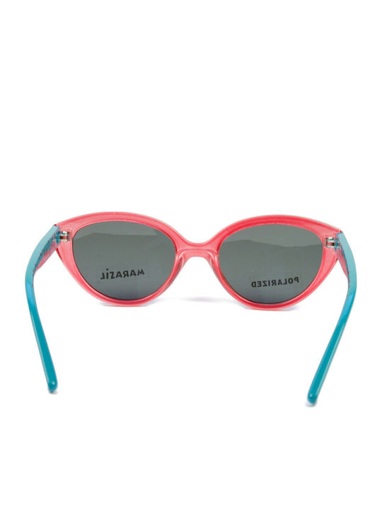 Marasil Butterfly Kids Sunglasses with Polarized Lenses Red for 3-8 Years