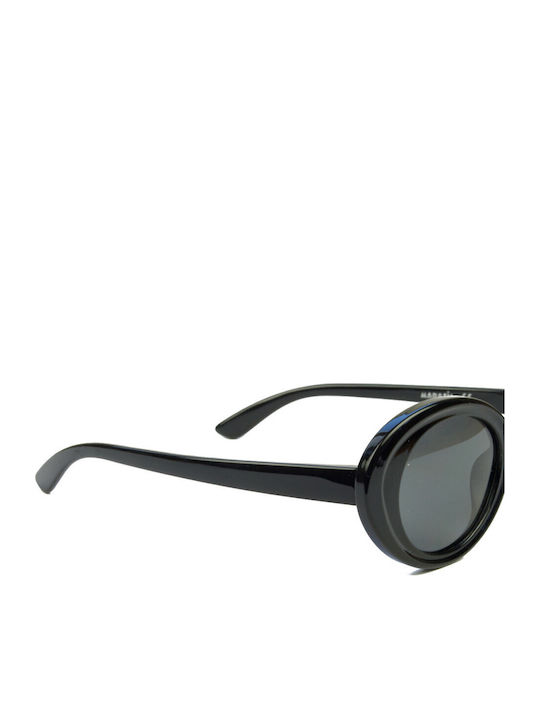Marasil Οβάλ Παιδικά Γυαλιά Ηλίου με Polarized Φακό Μαύρα για 3-8 Ετών