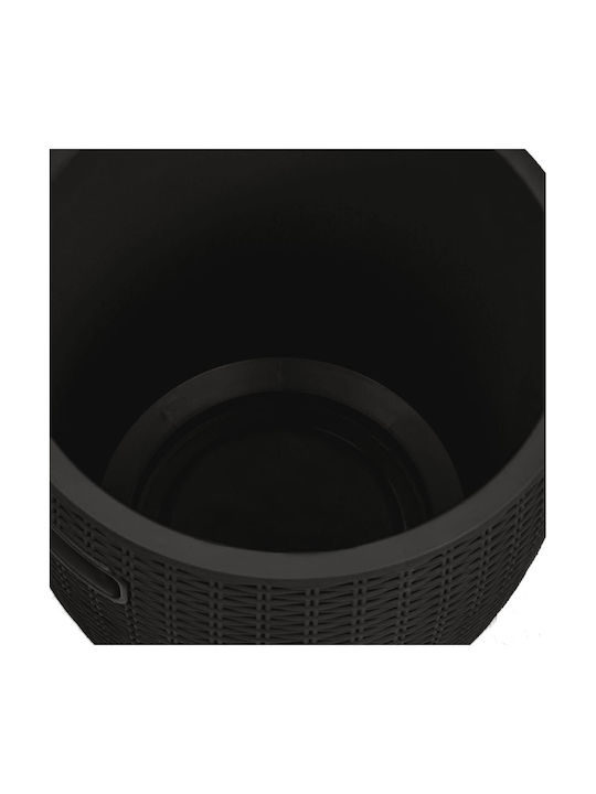 Stool Outdoor Black 42.5x42.5x44cm