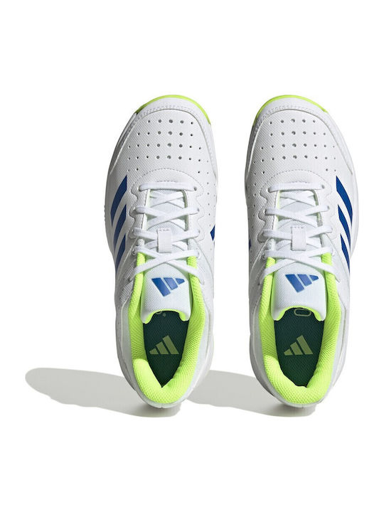 Court Stabil Jr Kids Sports Shoes Tennis with Laces White / Blue / Lemon