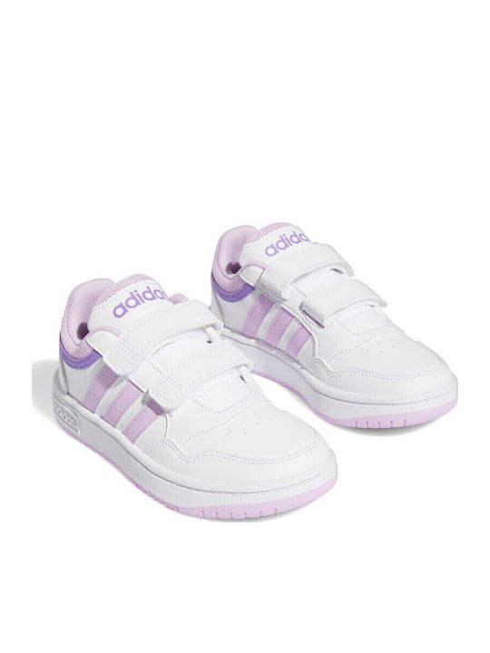Hoops 3.0 CF Αθλητικά Παιδικά Παπούτσια Μπάσκετ με Σκρατς Cloud White / Bliss Lilac / Violet Fusion