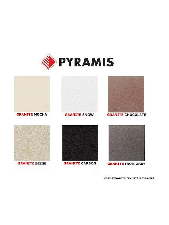Pyramis Classic Balata Kitchen Faucet Counter with Shower Beige
