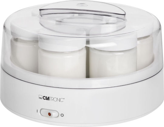 Clatronic JM 3344 Yogurt Maker with Jars 1.1lt White 14W