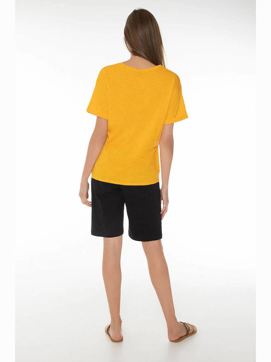 Damen Bermuda Schwarz