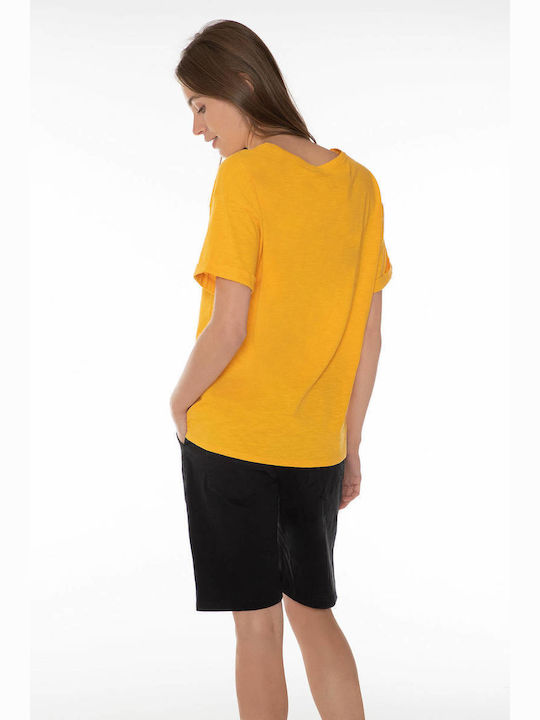 Damen Bermuda Schwarz