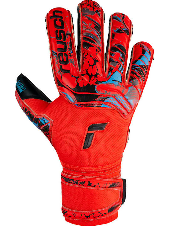 Reusch Attrakt Gold X Evolution Cut Finger Support Mănuși portar Adulți Roșii