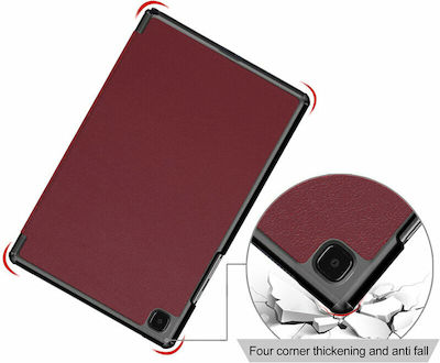 Techsuit FoldPro Klappdeckel Synthetisches Leder Rot (Galaxy Tab A7 Lite)