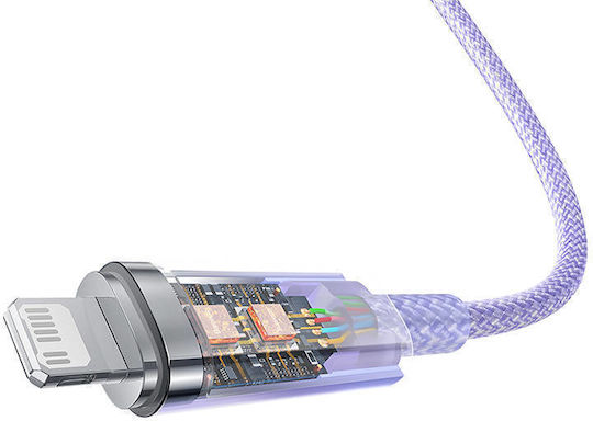 Baseus Explorer Braided USB-C to Lightning Cable 20W Μωβ 1m (CATS010205)