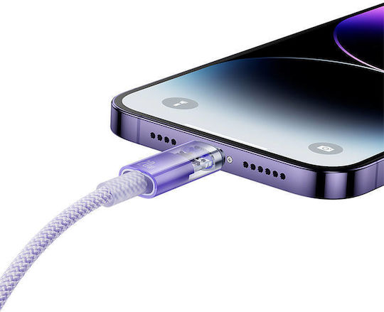Baseus Explorer Braided USB-C to Lightning Cable 20W Μωβ 1m (CATS010205)