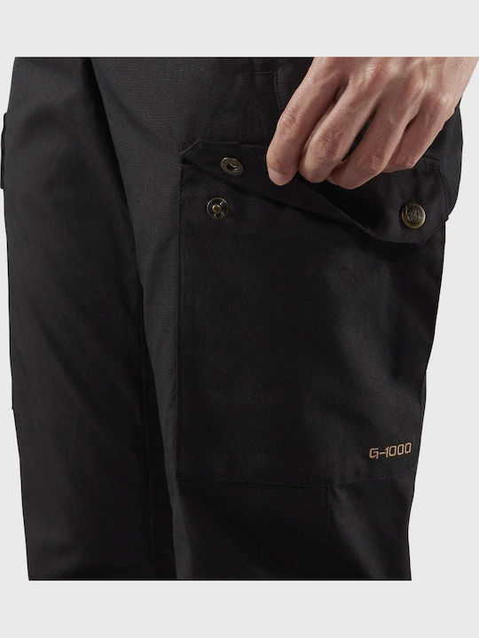 Fjallraven Stina Lang Hose Wandern Schwarz