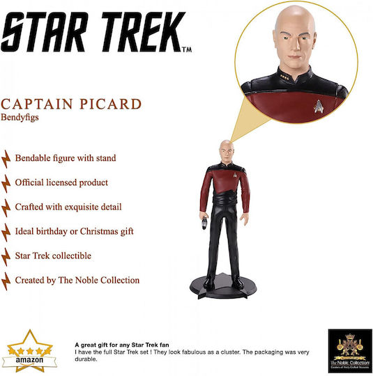 The Noble Collection Star Trek Picard The Next Generation Action Figure 19cm