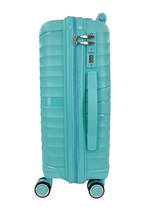 Ormi ESH8004 Βαλίτσα Ταξιδίου Καμπίνας Σκληρή Aqua με 4 Ρόδες Ύψους 55εκ.
