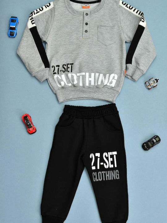 Potre Kinder Sweatpants Set - Jogginganzug Gray 2Stück