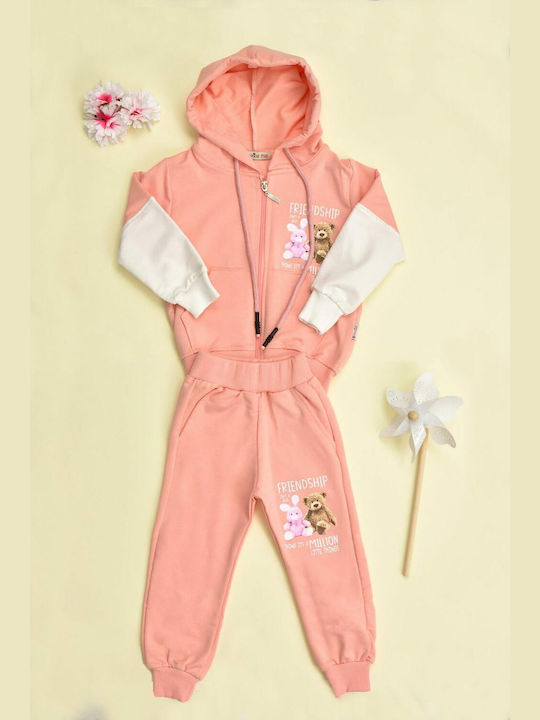 Potre Kids Sweatpants Set Pink 2pcs