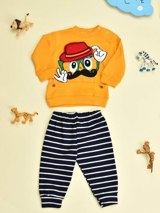 Potre Kids Sweatpants Set Yellow 2pcs