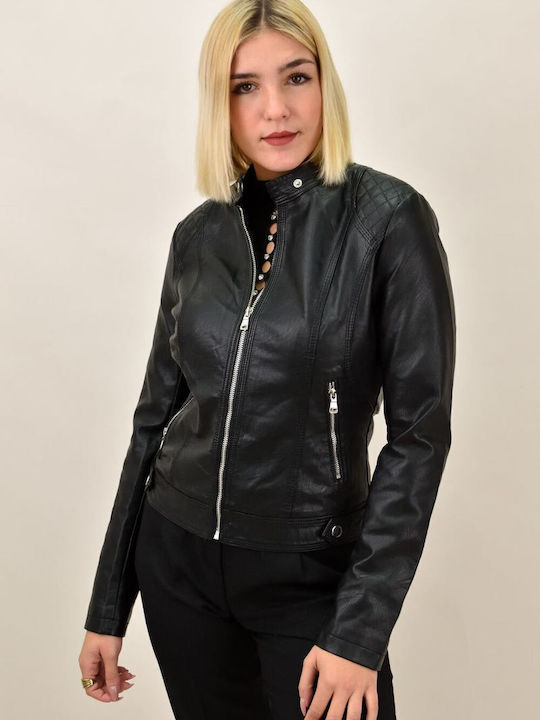Damen Bikerjacke Schwarz