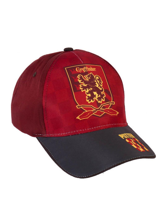 Cerda Kids' Hat Jockey Fabric Burgundy