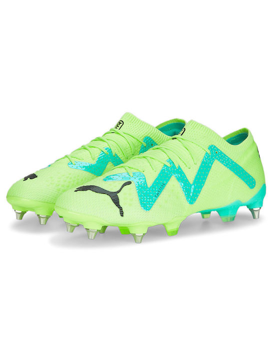 Puma Future Ultimate Low MxSG Χαμηλά Ποδοσφαιρικά Παπούτσια με Τάπες Πράσινα