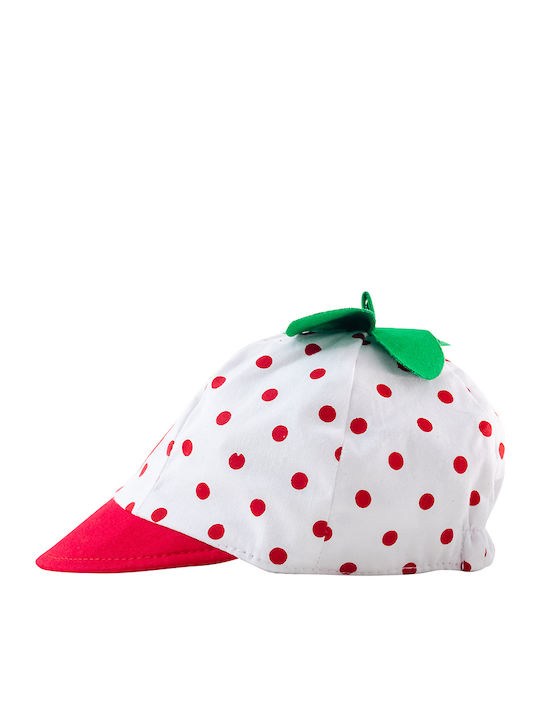 Kids' Hat Jockey Fabric White