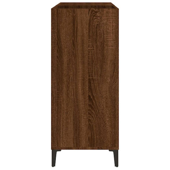 vidaXL Mobilier Hi-Fi cu 3 Rafturi Maro 38x84.5x89cm