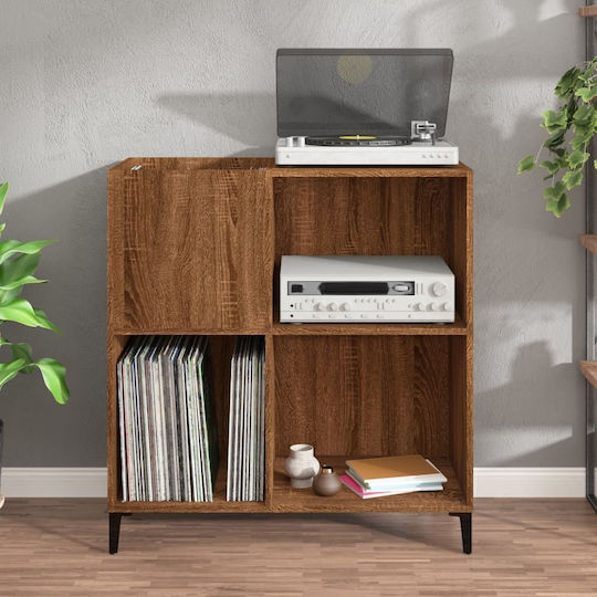 vidaXL Mobilier Hi-Fi cu 3 Rafturi Maro 38x84.5x89cm