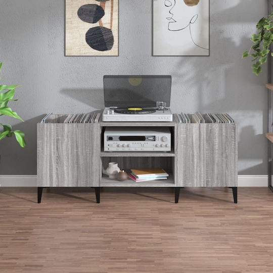vidaXL Mobilier Hi-Fi Gri 38x121x48cm