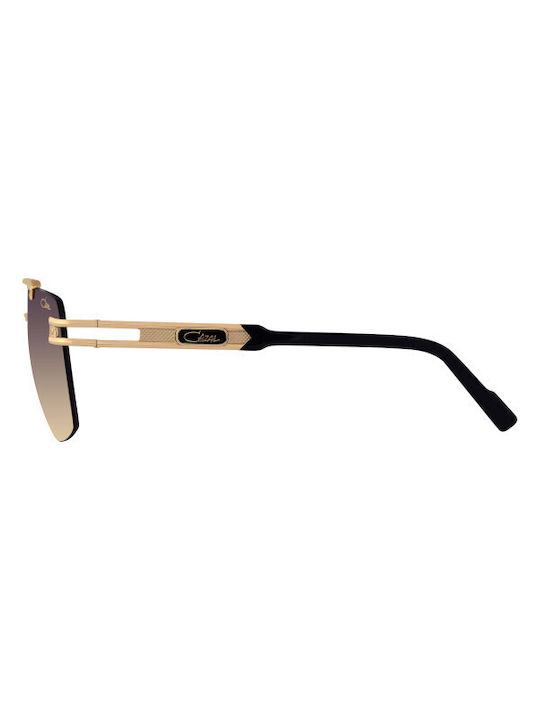 Cazal Sunglasses with Gold Metal Frame and Brown Gradient Lenses 9107 001