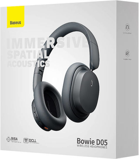 Baseus Bowie D05 Wireless / Wired Over Ear Headphones with 70 hours of Operation Gray
