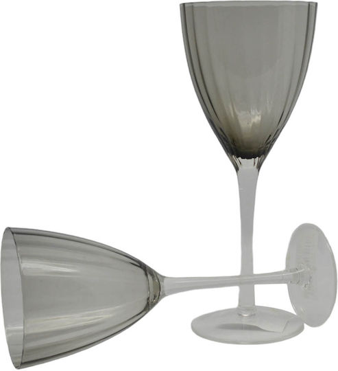 Ankor Set of Glasses for White Wine made of Glass Stemmed 370ml 6pcs