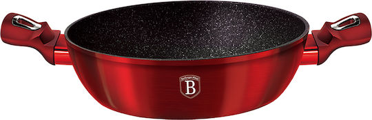 Berlinger Haus Metallic Line Shallow Pot made of Aluminum 2.3lt / 24cm Burgundy