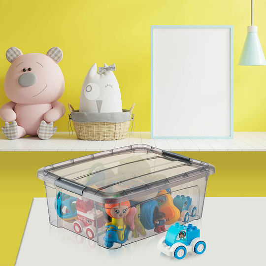 Qlux Plastic Storage Box with Lid 12lt