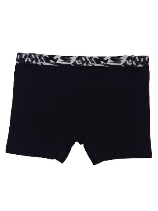 Cotbox Herren Boxershorts Schwarz 1Packung