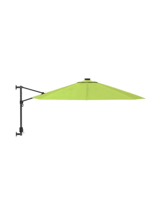 Umbrelă De Perete Rotundă Din Aluminiu Verde Φ2.9m