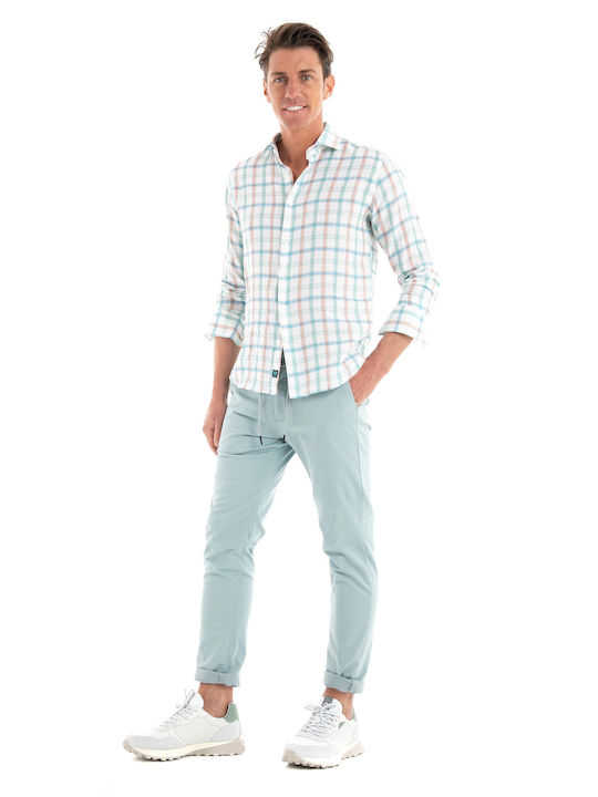 Dstrezzed Men's Trousers in Tapered Line Light Blue