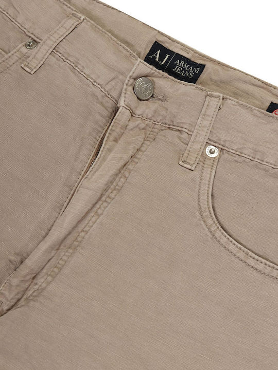 Armani Jeans Ανδρικό Παντελόνι Τζιν Καφέ