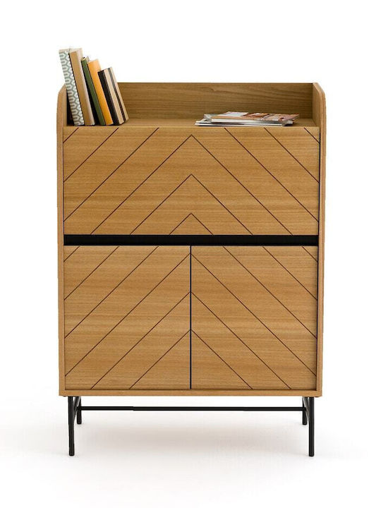 Secretar De Birou Cameron Din Lemn Bej 84x40x117 Cm
