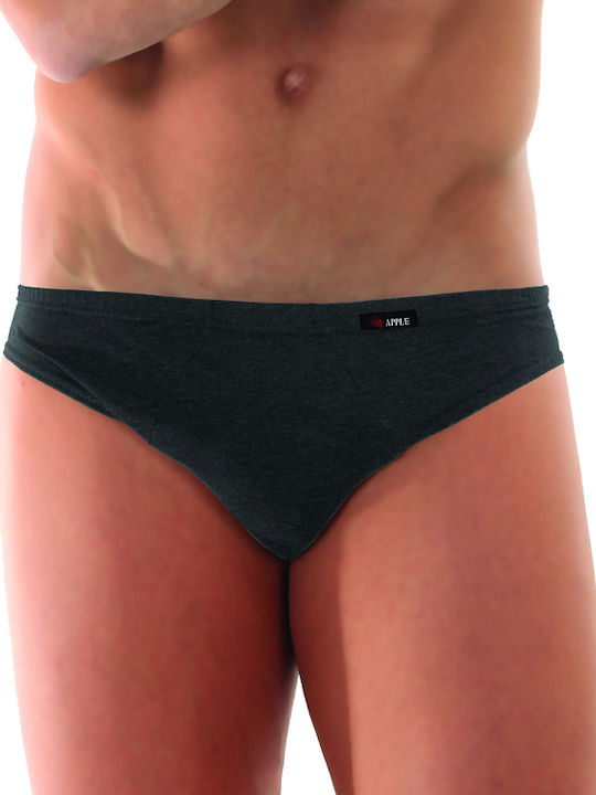 Apple Boxer Ανδρικό Σλιπ Anthracite Μονόχρωμο