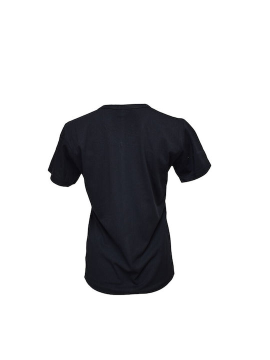 Apple Boxer Men's Undershirt Short-sleeved in Black Color