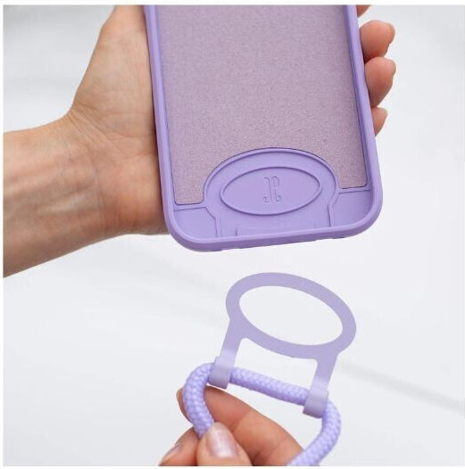 Just Elegance Back Cover Silicone Purple (iPhone 13 Pro)