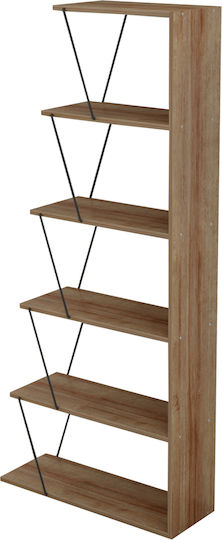 Bibliotecă Tars Stejar Natural 65x24x146 cm