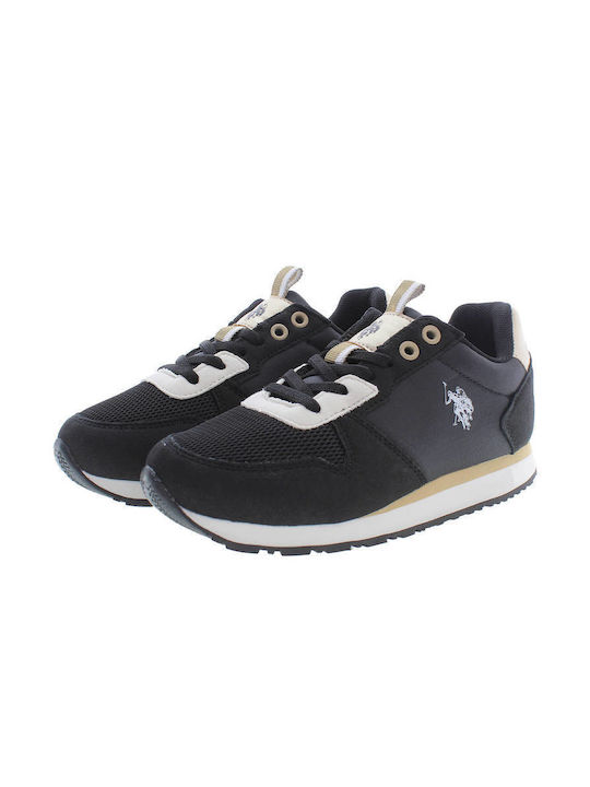 U.S. Polo Assn. Παιδικά Sneakers Μαύρα