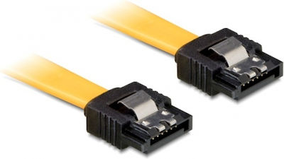 DeLock 7-Pin SATA III to 7-Pin SATA III Cable 30cm Yellow (82805)