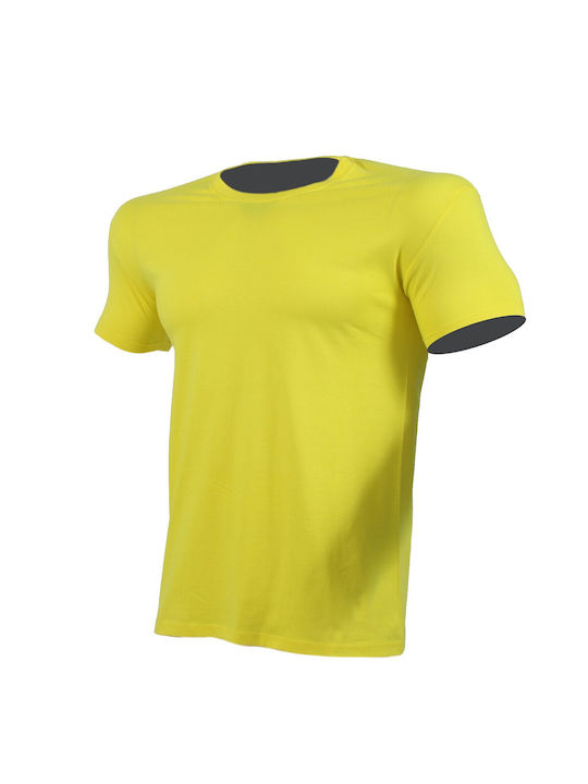 H&S Men's Short Sleeve T-shirt Yellow