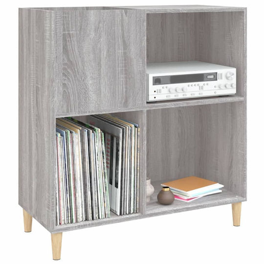 vidaXL Έπιπλο Hi-Fi με 3 Ράφια Γκρι 38x84.5x89cm