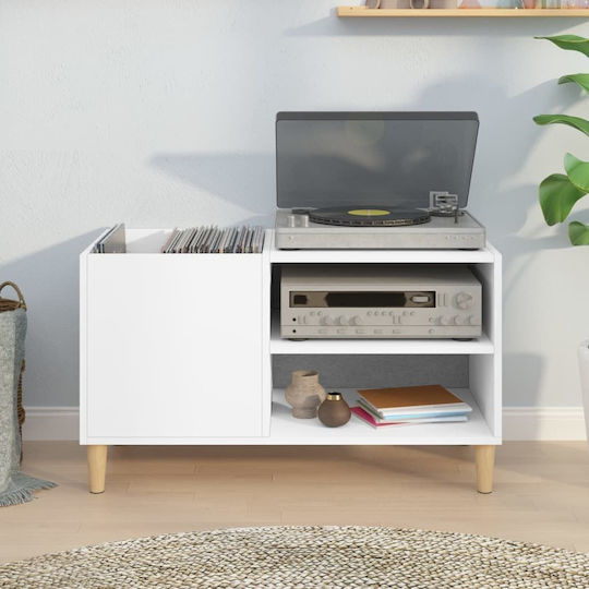 vidaXL Έπιπλο Hi-Fi με 2 Ράφια Λευκό 38x84.5x48cm