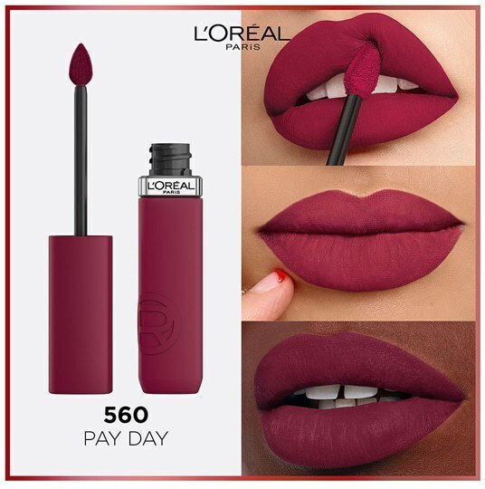 L'Oreal Paris Matte Resistance Long Lasting Liquid Lipstick Matte 560 Payday